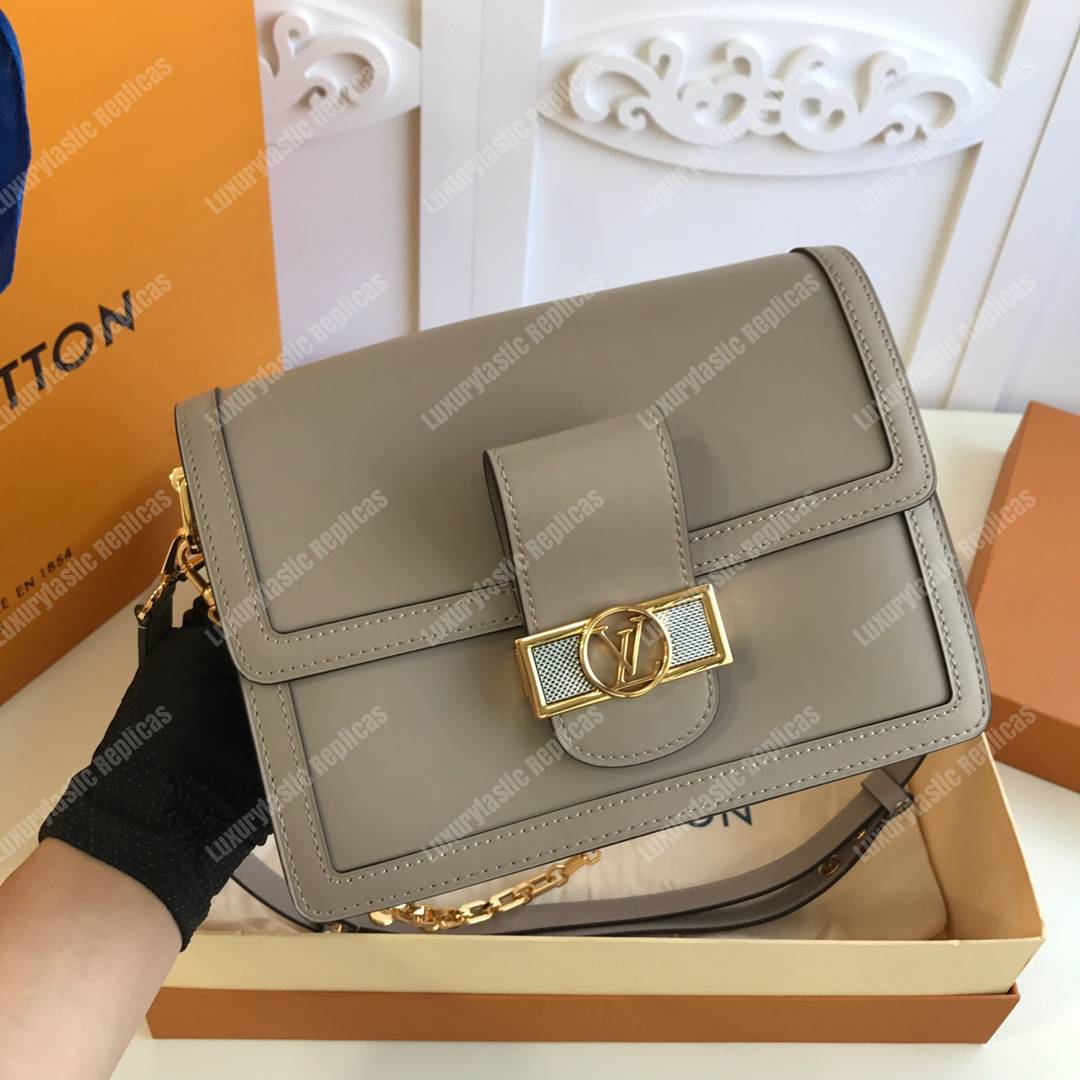 LV Dauphine MM Galet Gray