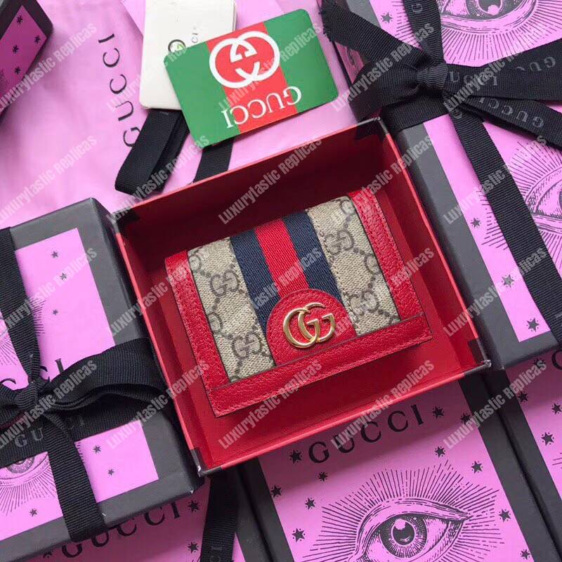 G*u*i ophidia gg card case red