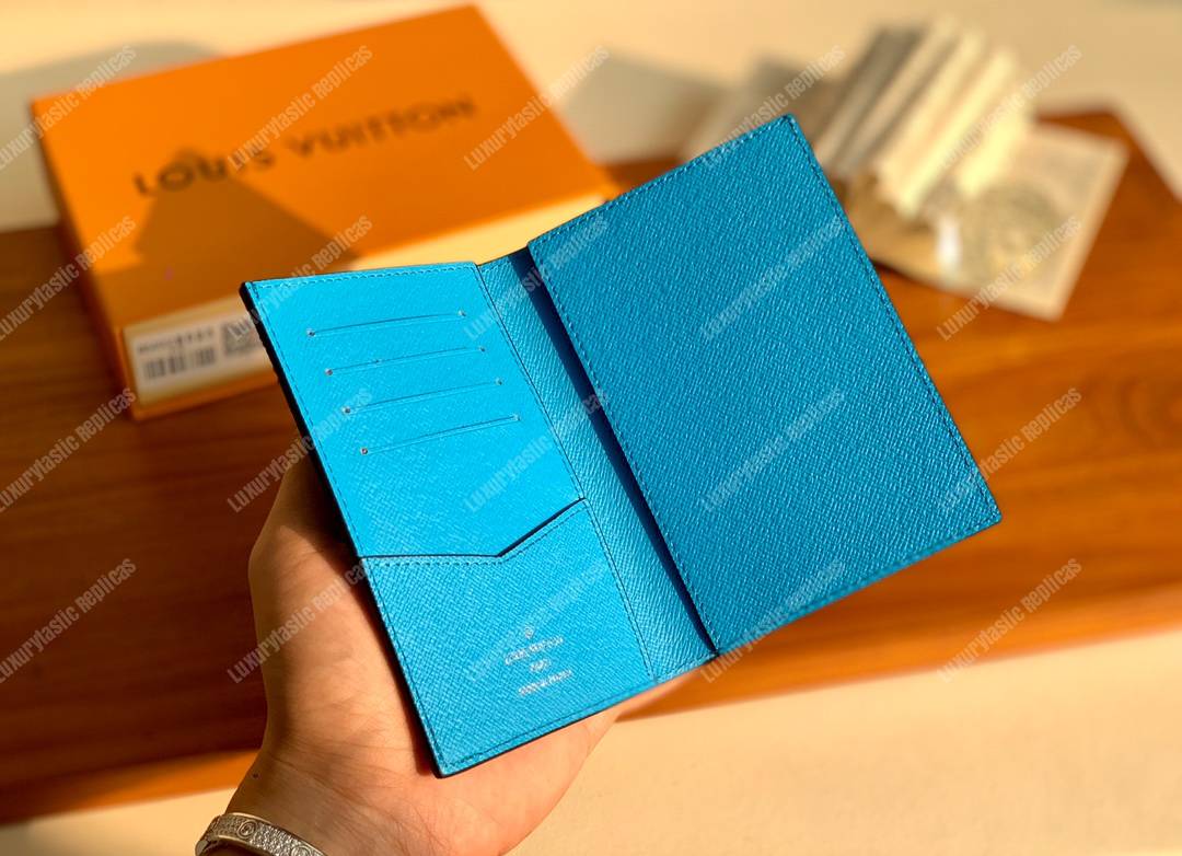 LV Passport Cover Blue