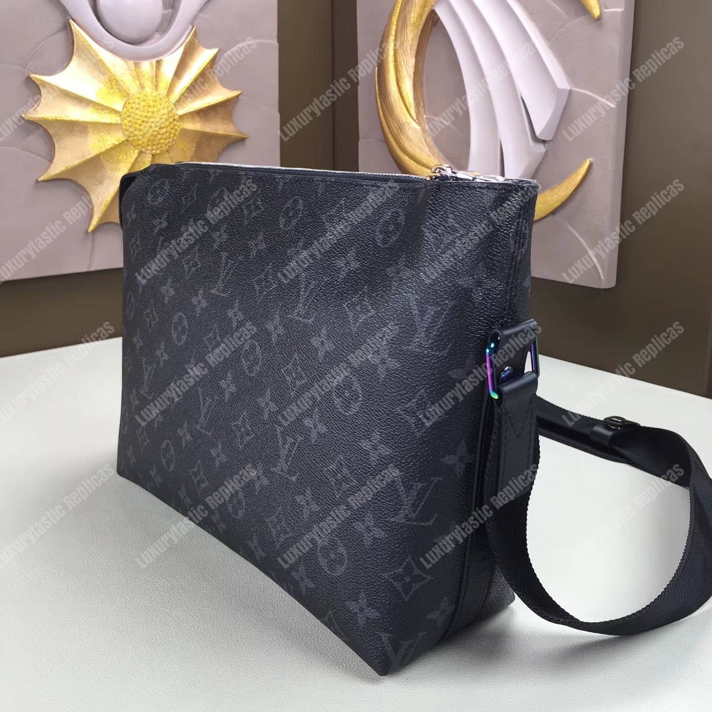 LV Apollo Messenger PM Messenger Bag Monogram Eclipse Canvas