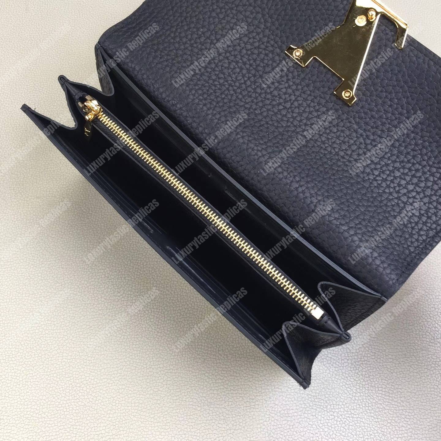 LV Capucines Wallet Noir