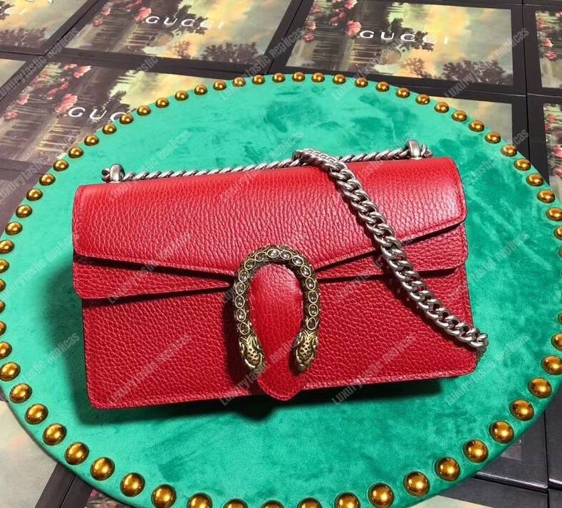 G*u*i dionysus leather small bag red