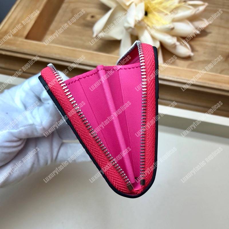 LV Zippy Coin Purse Patent Leather Monogram Berlingot Pink