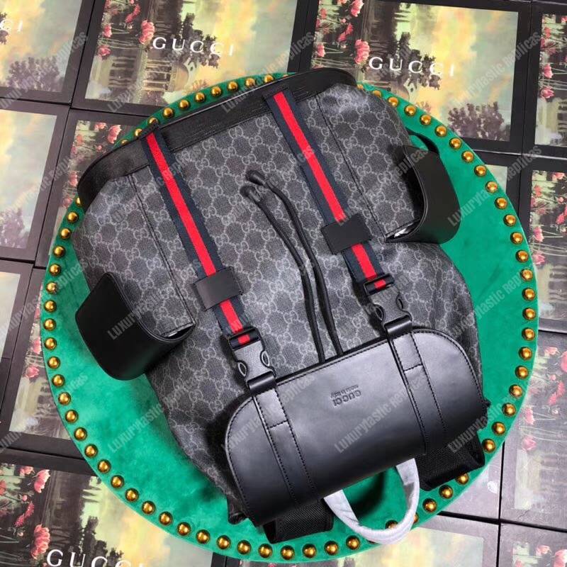 G*u*i soft gg sup*e backpack blue and red web stripe
