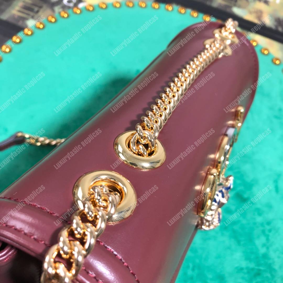 G*u*i rajah medium shoulder bag brown