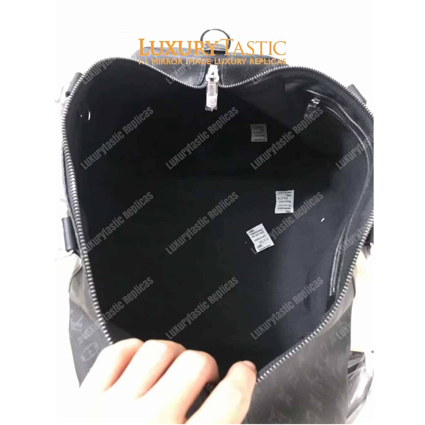 LV Keepall Bandouliere 55 Monogram Eclipse