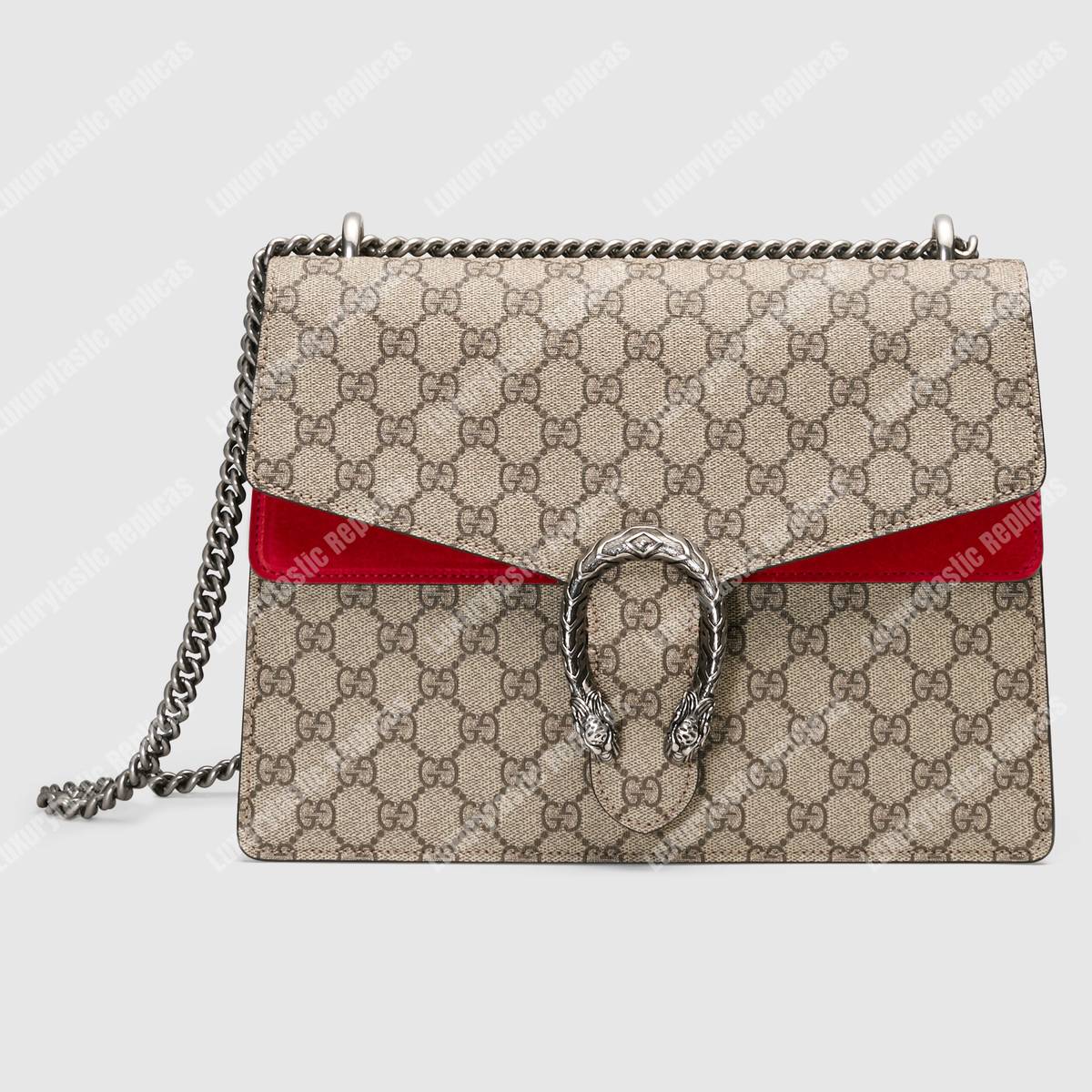G*u*i dionysus gg sup*e shoulder bag beige red