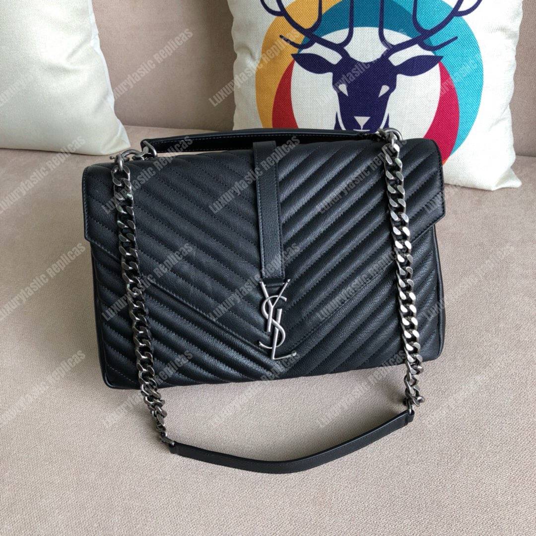 Saint Laurent Large College In Black