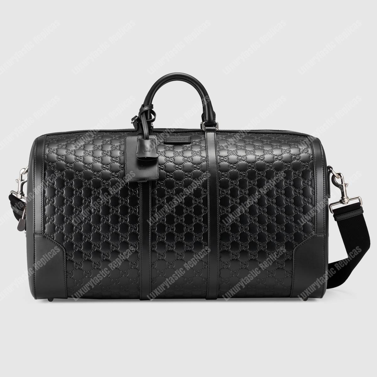 G*u*i signature leather large duffle black