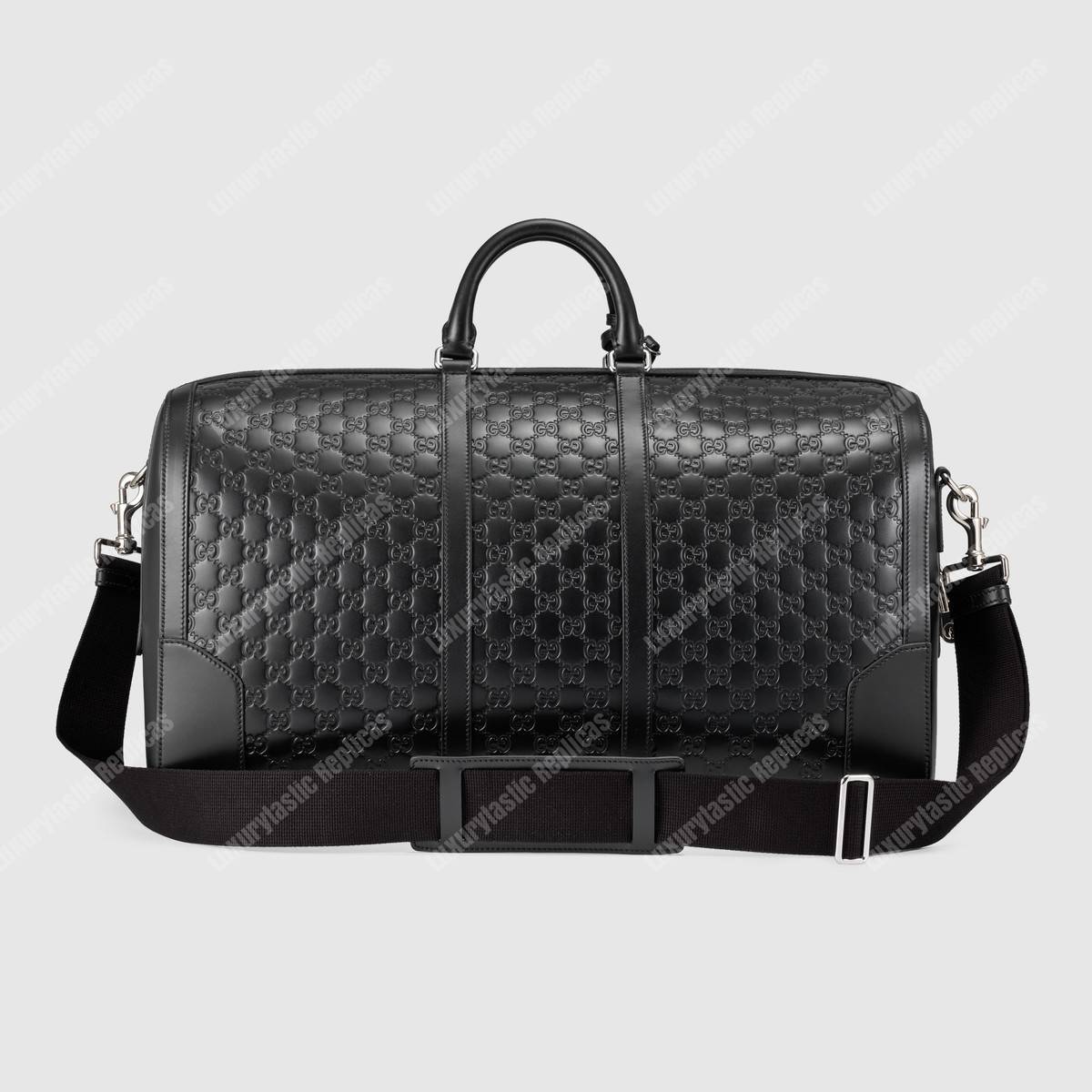 G*u*i signature leather large duffle black