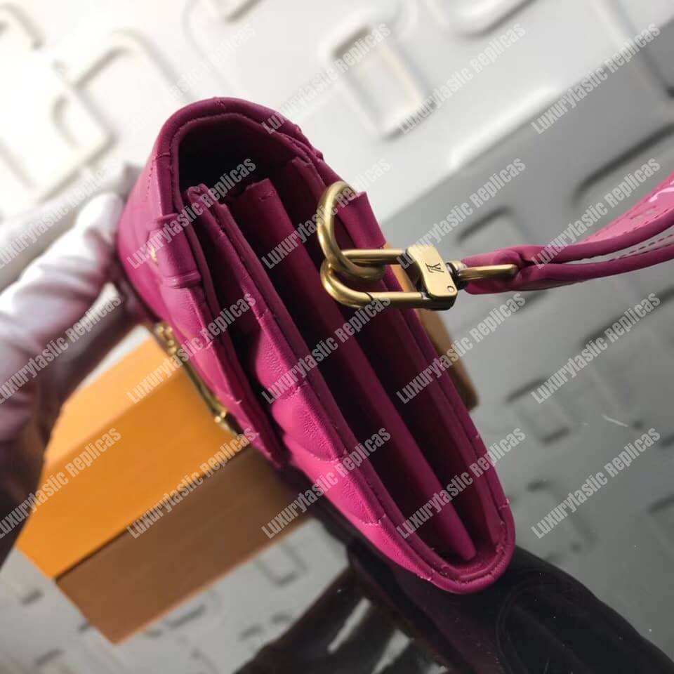 LV New Wave Long Wallet Rose Freesia Pink