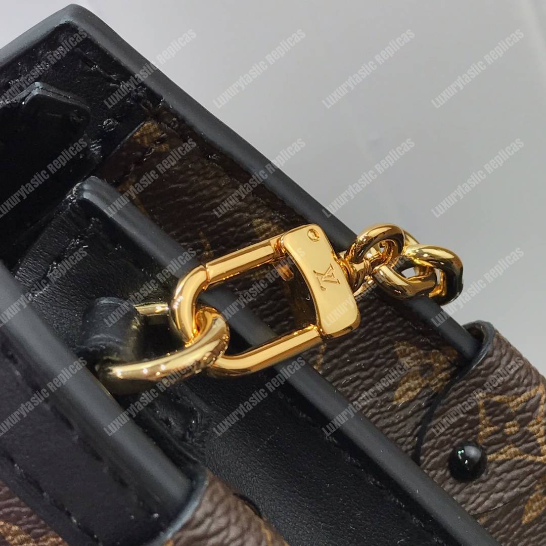 LV Trunk Clutch Monogram Reverse Canvas