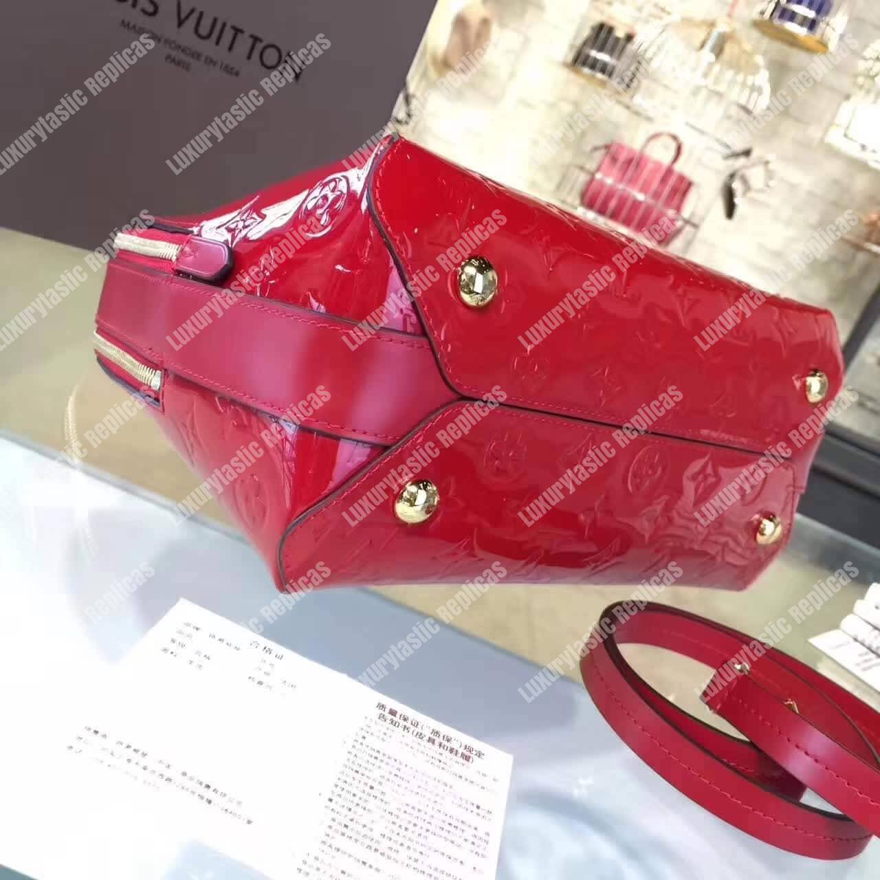 LV Melrose Monogram Vernis Cherry