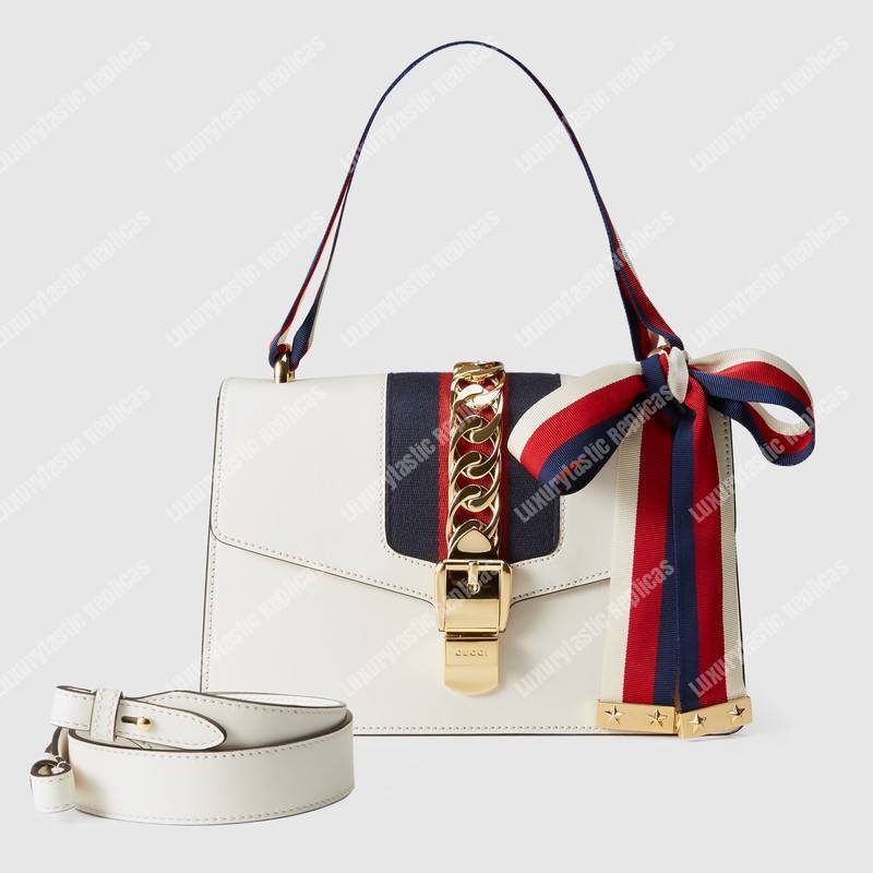 G*u*i sylvie small shoulder bag off-white