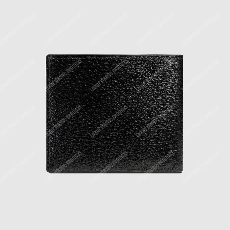 G*u*i gg marmont leather bi-fold wallet black