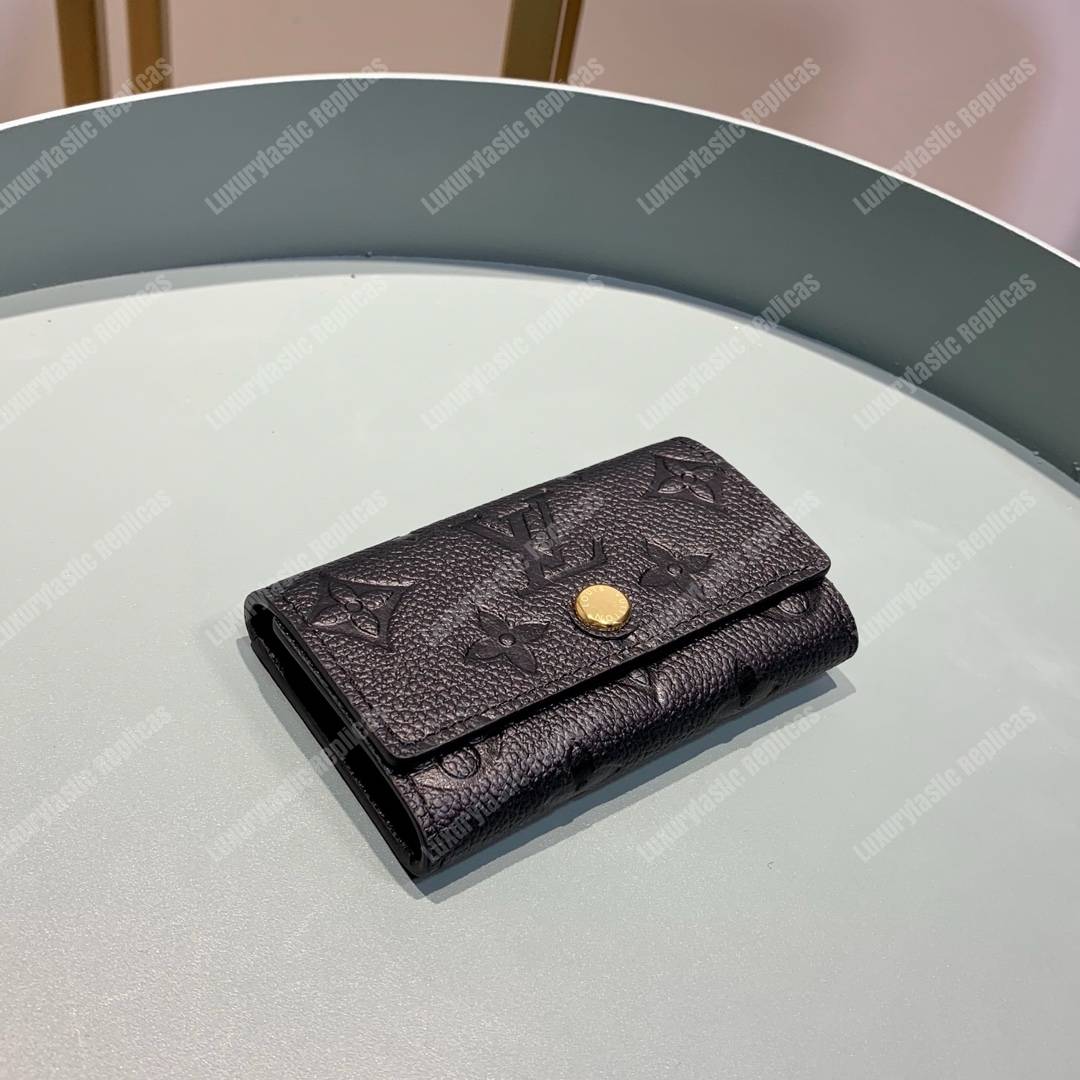 LV 6 KEY HOLDER Monogram Empreinte leather Noir
