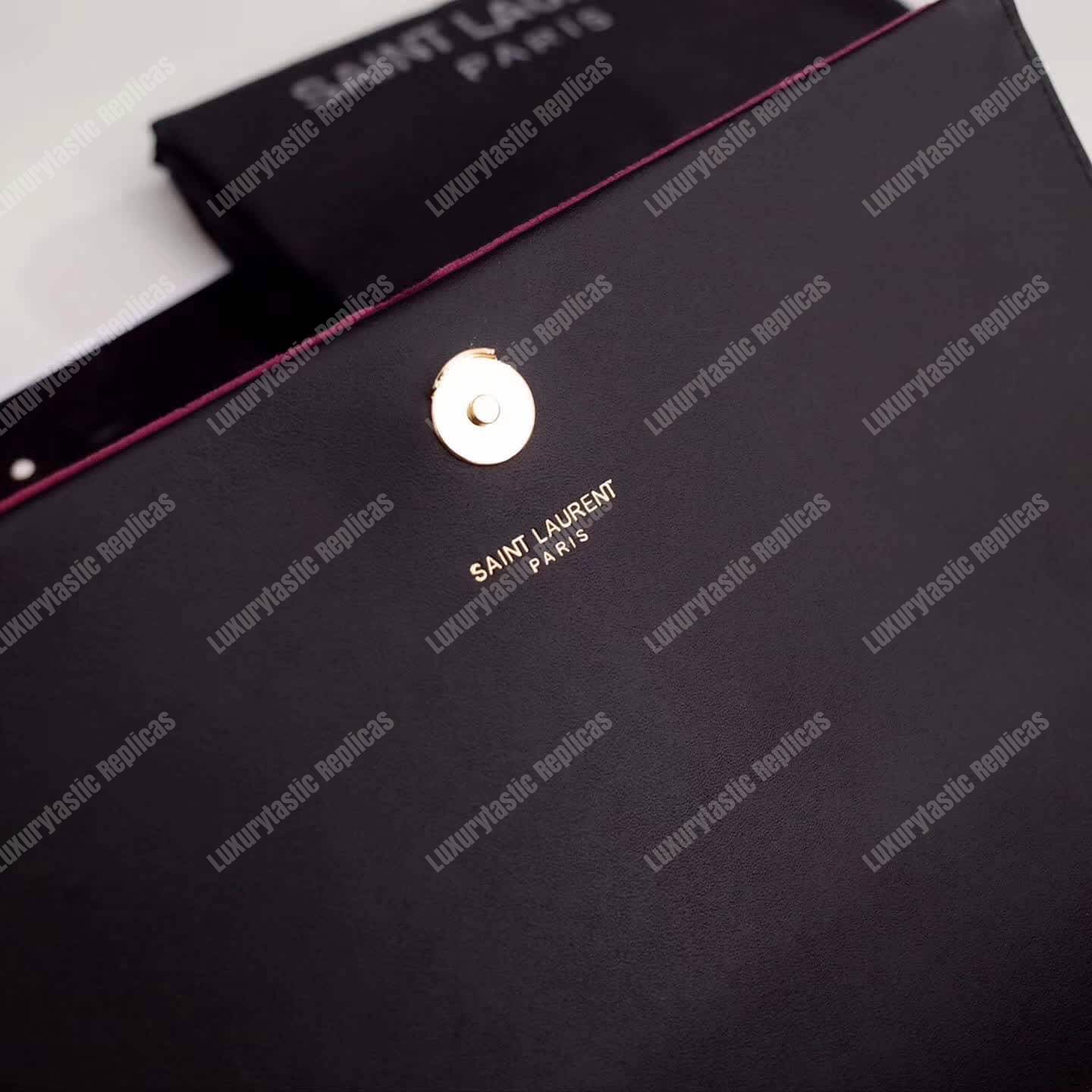 Saint Laurent Kate Medium Tassel Red Velvet