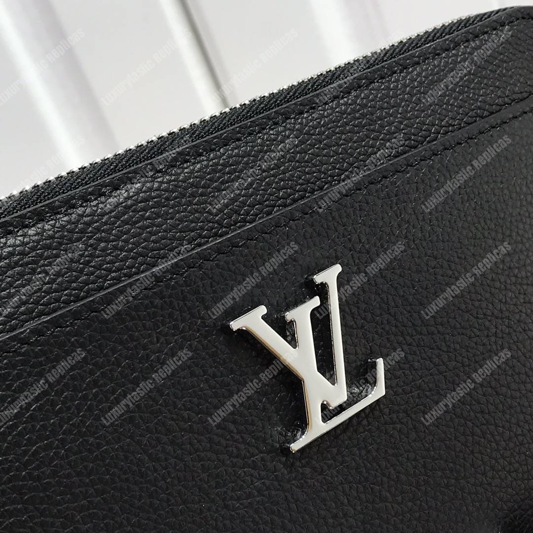 LV Lockme Zippy Wallet Noir