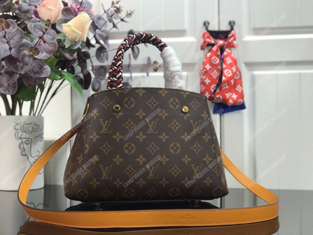 LV Montaigne BB Monogram Braided Handles