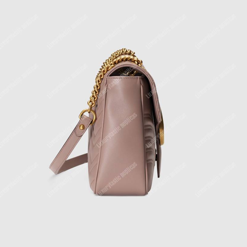 G*u*i gg marmont medium matelasse shoulder bag dusty pink