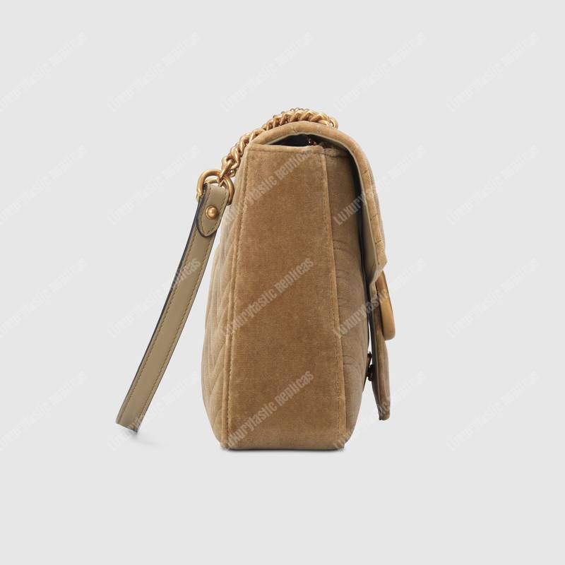 G*u*i gg marmont velvet medium shoulder bag