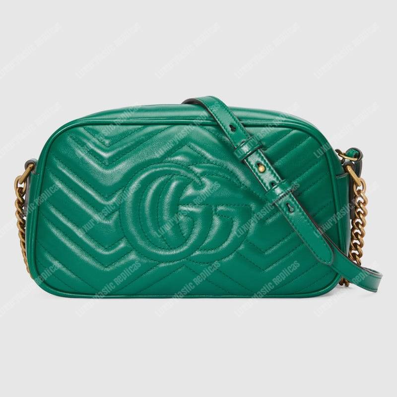 G*u*i gg marmont small matelassé shoulder bag aquamarine