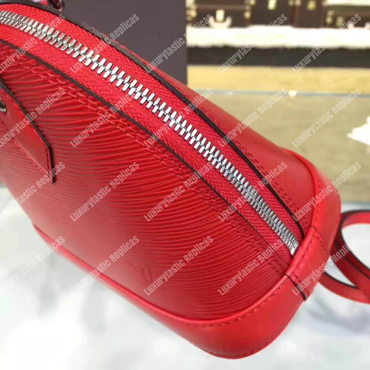 LV Alma BB Epi Leather Coquelicot