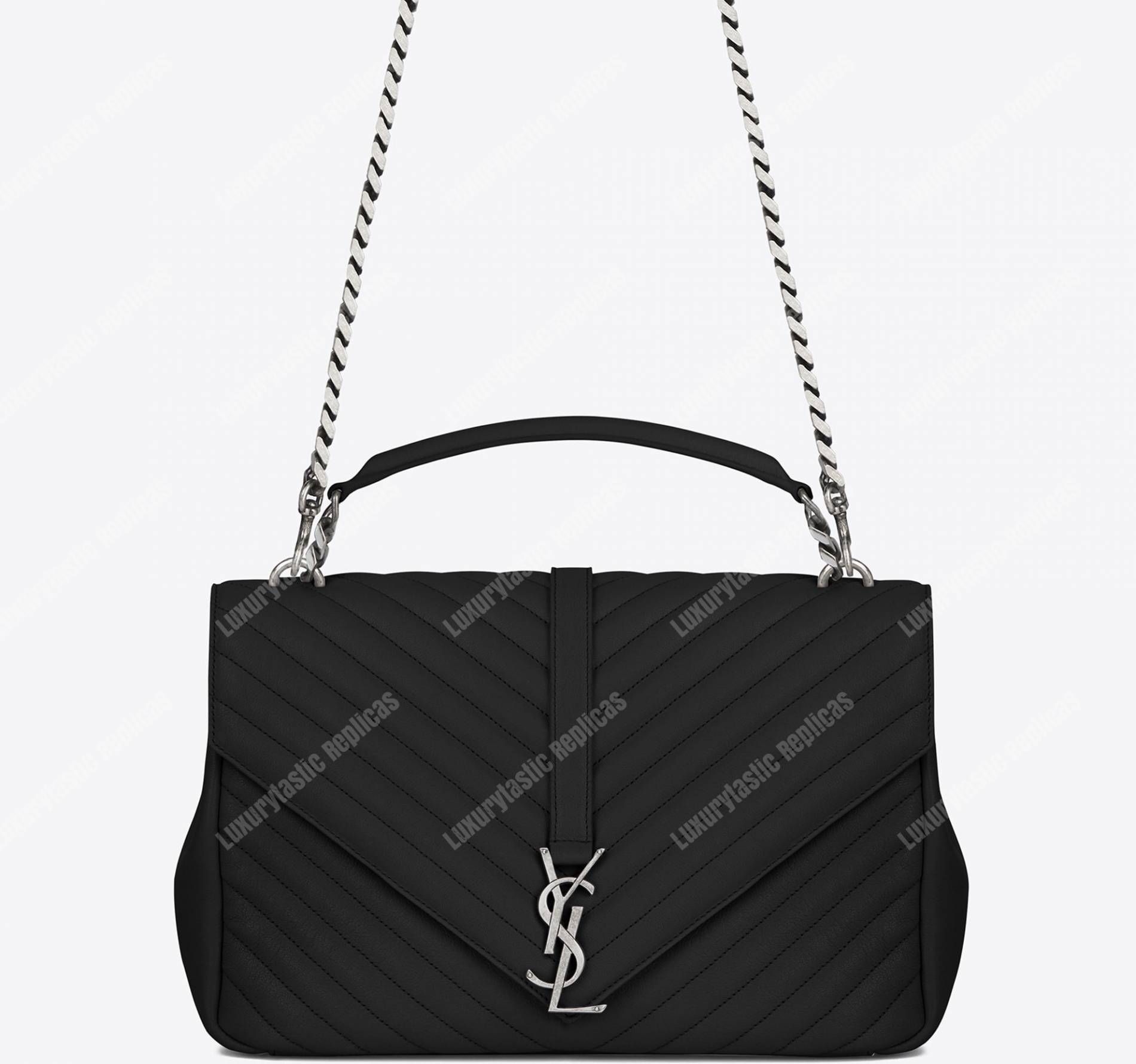 Saint Laurent Large College In Black
