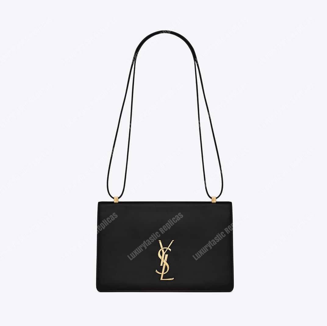 Saint Laurent Medium Dylan Monogram Satchel Black Leather