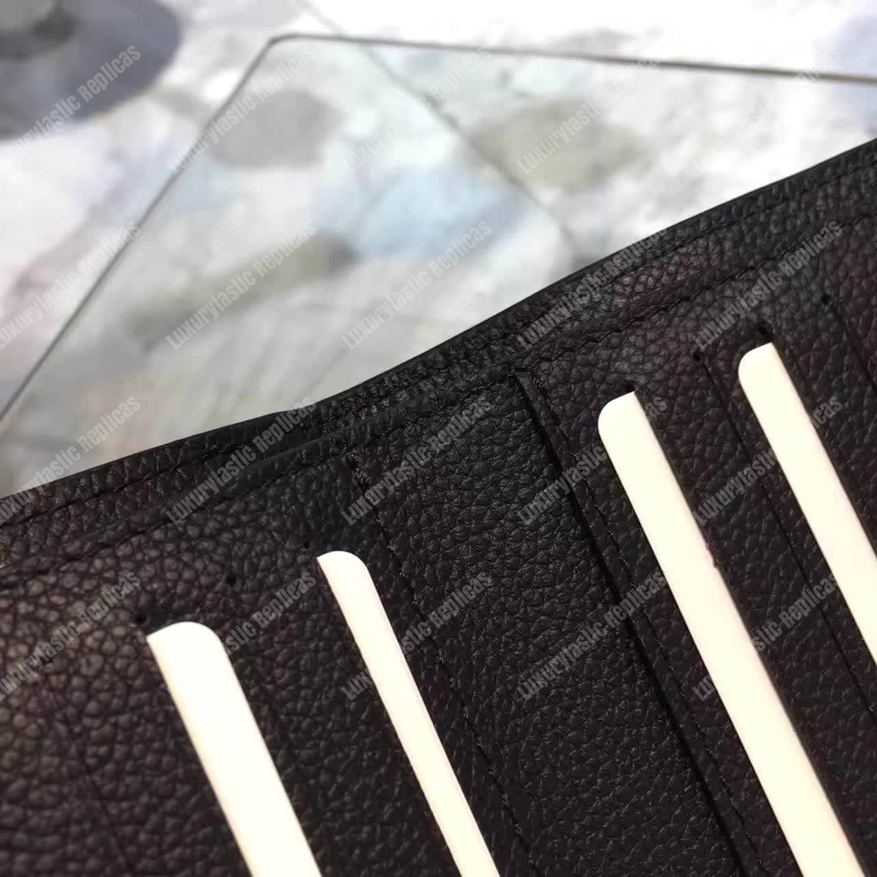 LV LockMe II Compact Wallet Taurillon Leather Noir