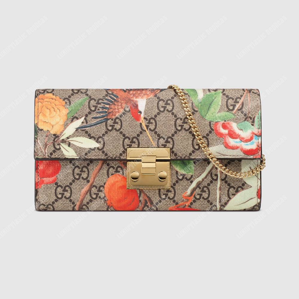 G*u*i gg padlock continental wallet tian