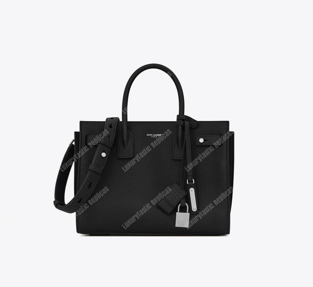 Saint Laurent Sac De Jour Baby Grained Leather Black