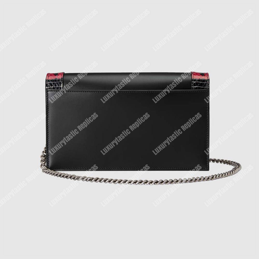 G*u*i lilith leather shoulder bag black