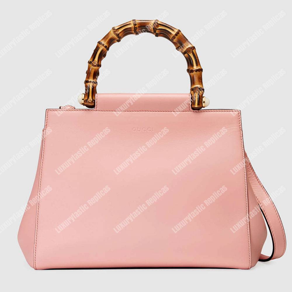 G*u*i nymphaea small top handle bag light pink