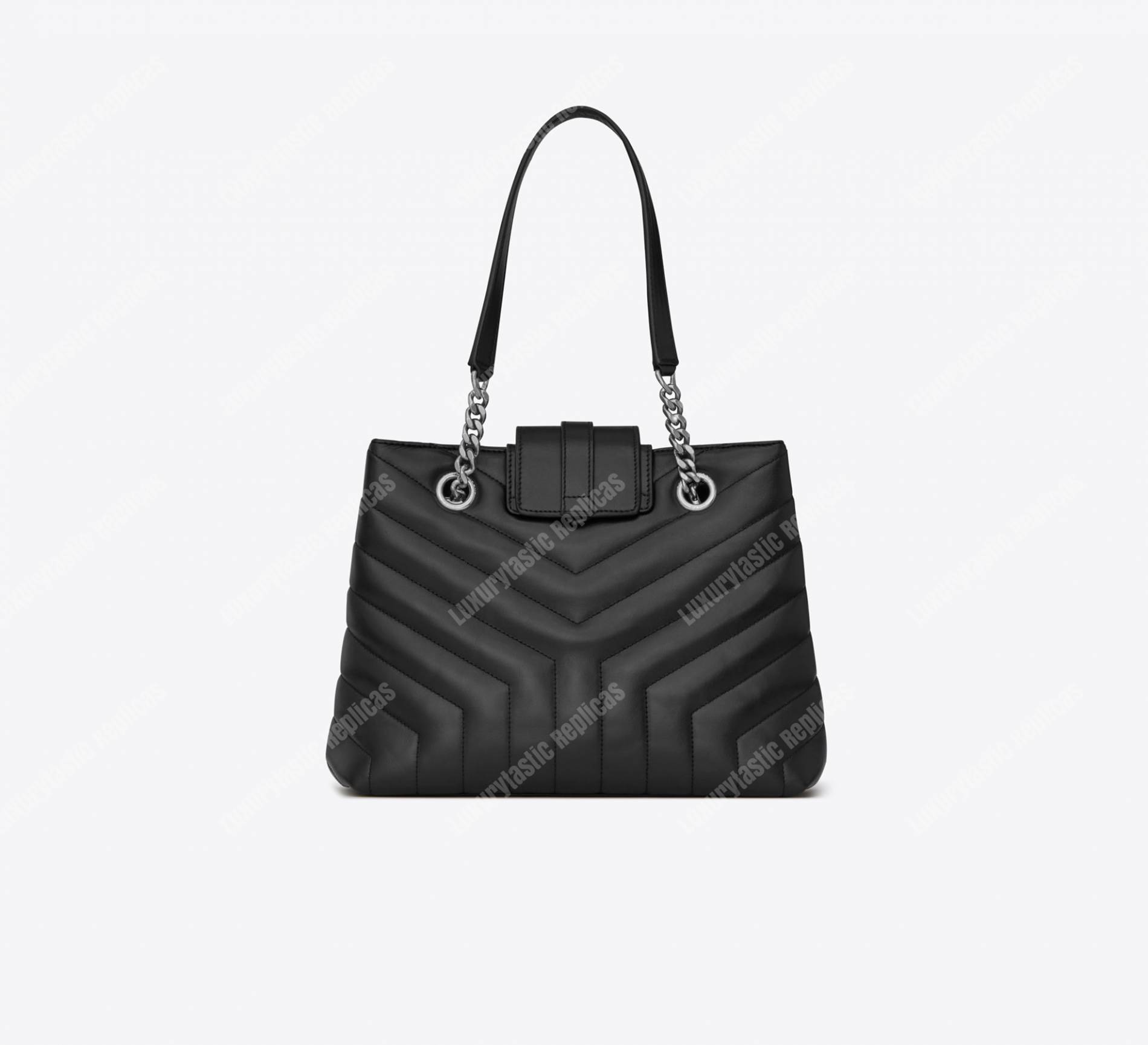Saint Laurent Small Loulou Shopping Bag Black
