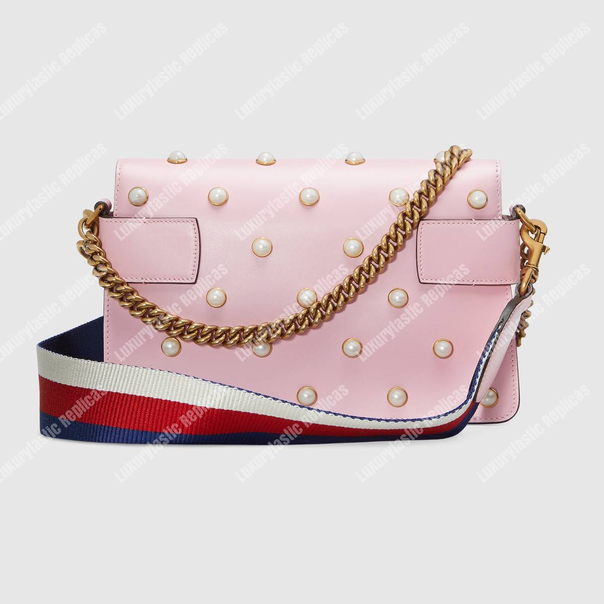 G*u*i broadway leather mini bag light pink