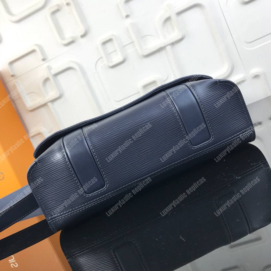 LV Harrington Messenger Bag PM Epi Leather Bleu Marine