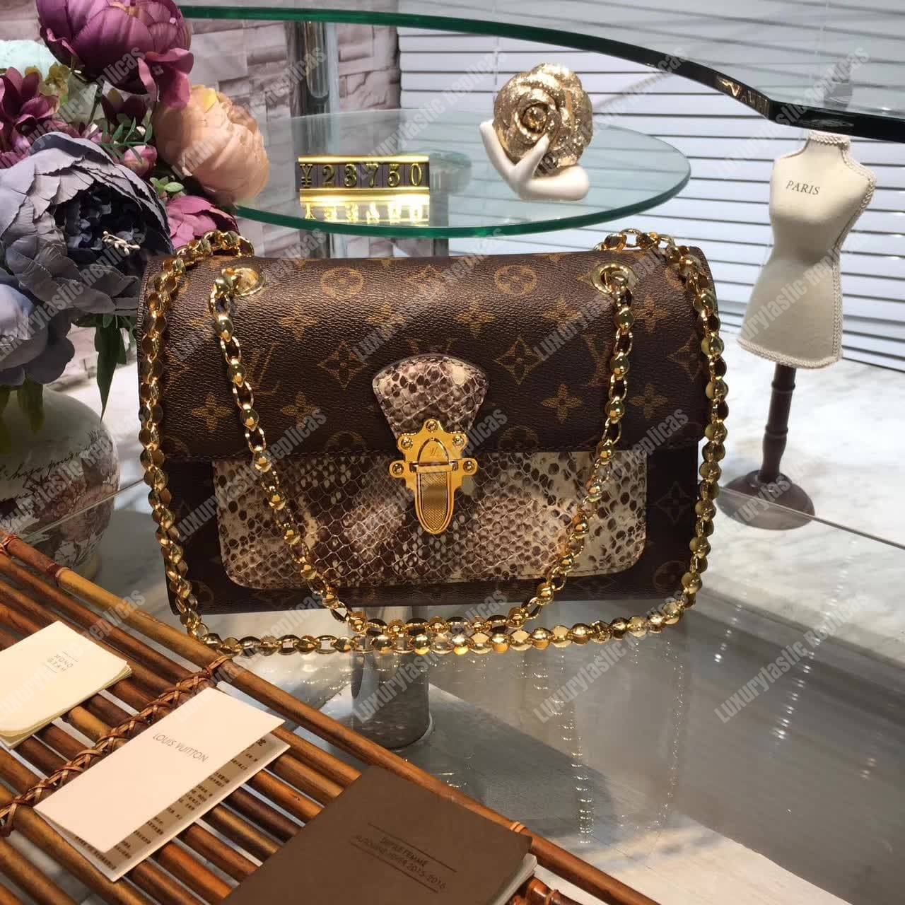 LV Victoire Bag Python