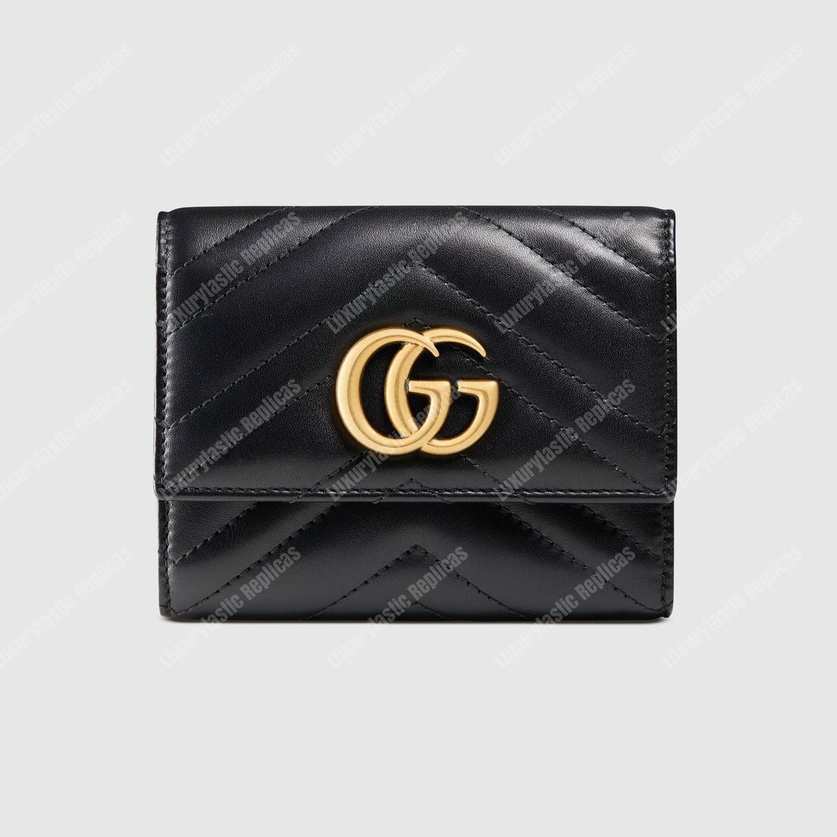 G*u*i gg marmont matelassé wallet black