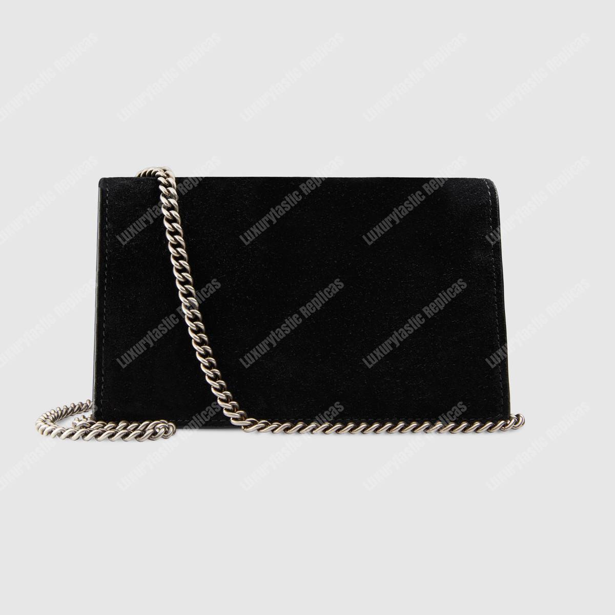 G*u*i dionysus suede super mini bag black