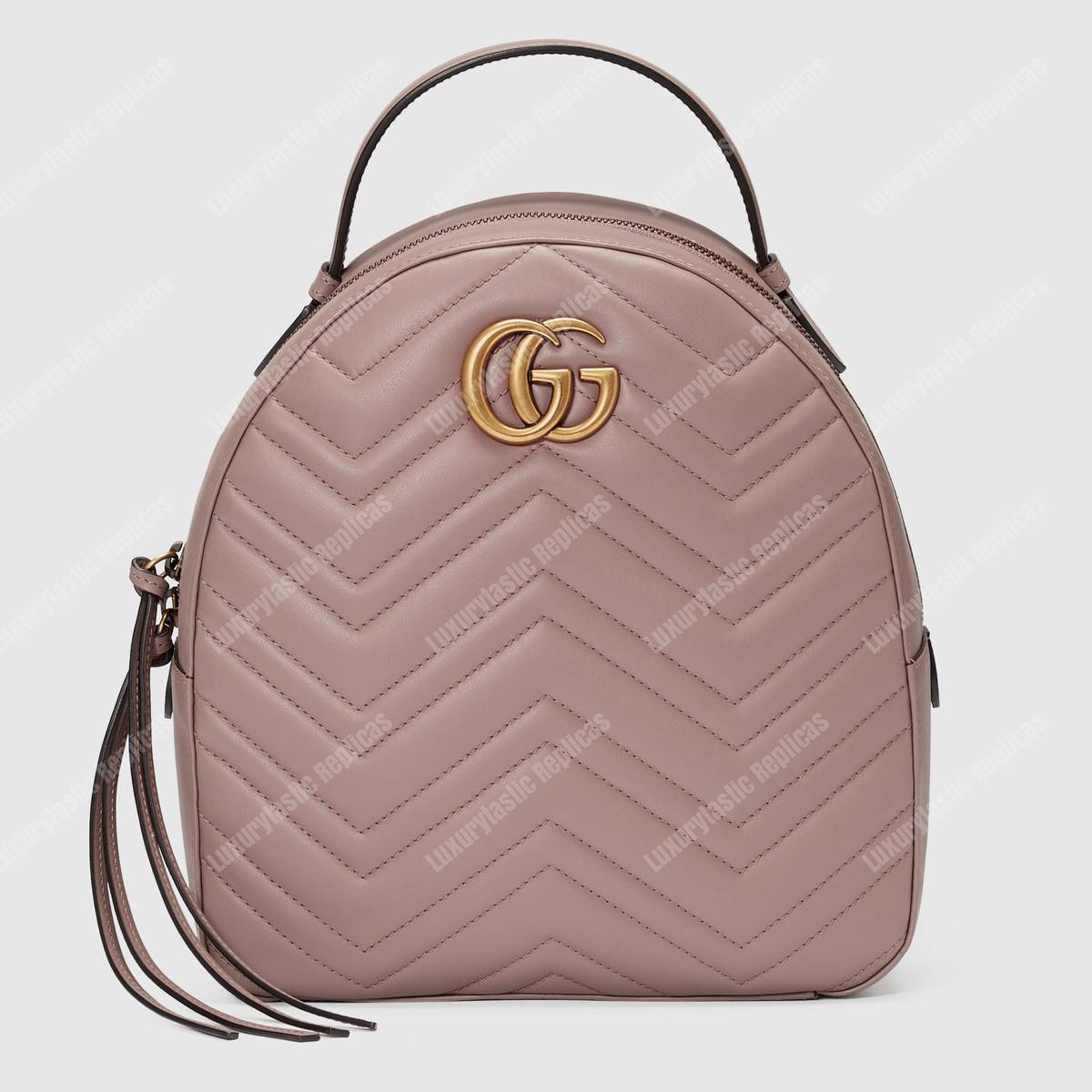 G*u*i gg marmont quilted leather backpack dusty pink