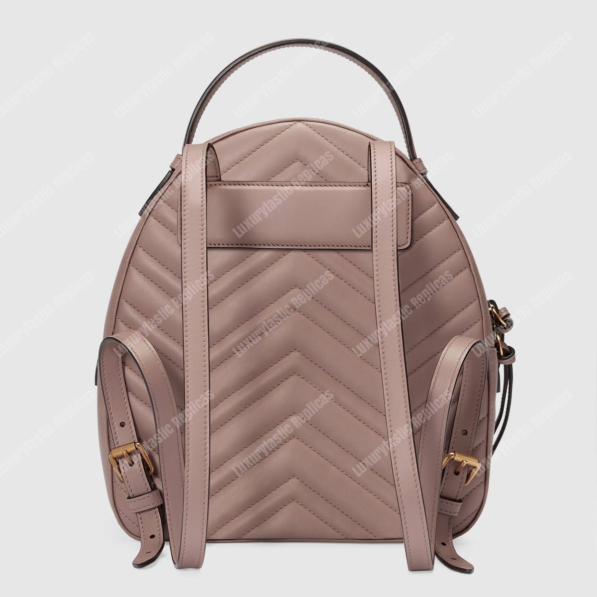G*u*i gg marmont quilted leather backpack dusty pink