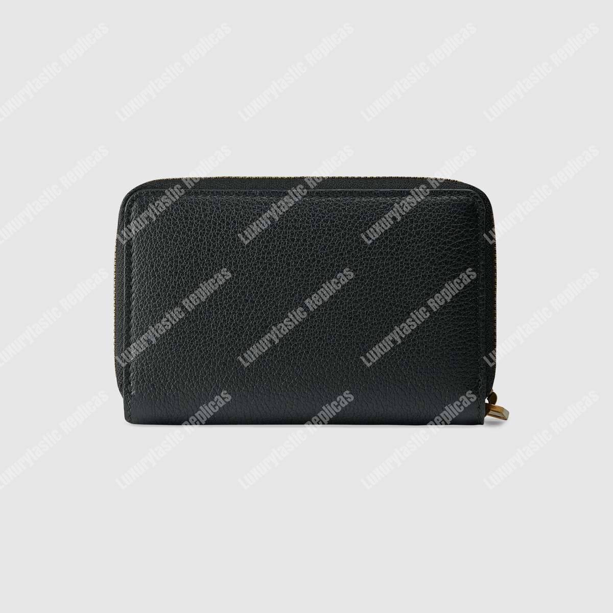G*u*i print leather card case black