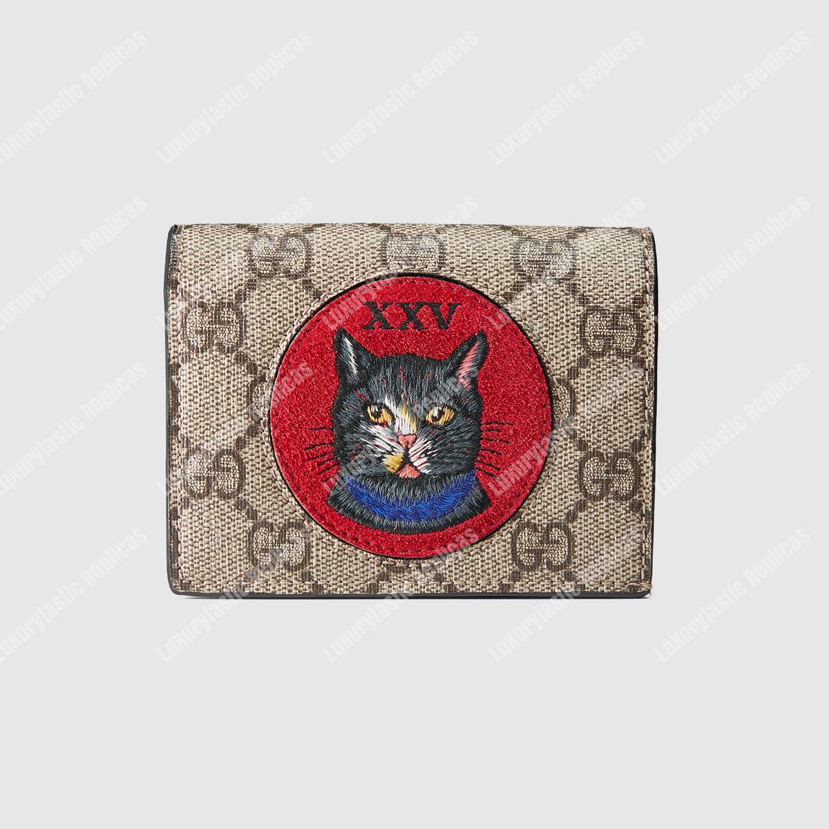 G*u*i mystic cat gg sup*e card case