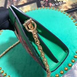 G*u*i ophidia gg flora small shoulder bag green