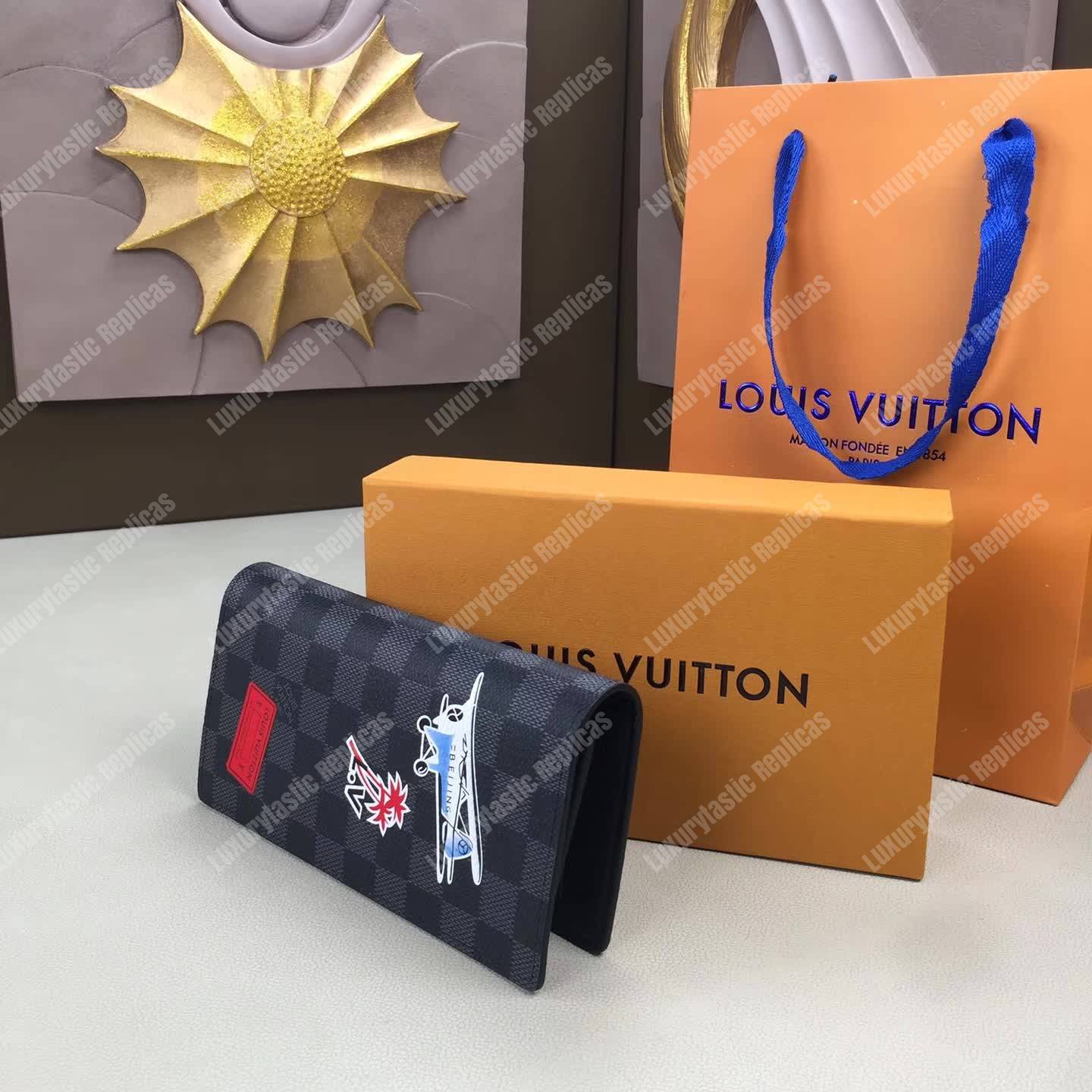 LV Alp Brazza Wallet Damier Graphite My LV World Tour
