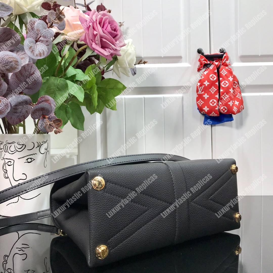 LV Rose Des Vents PM Black Gold Padlock Handbag