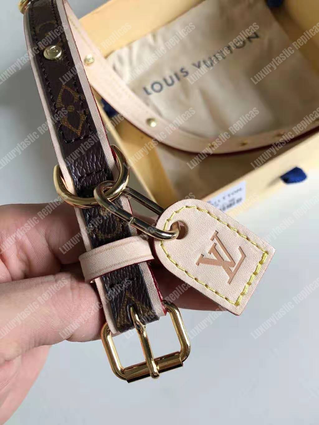 LV Baxter Dog Collar PM Monogram