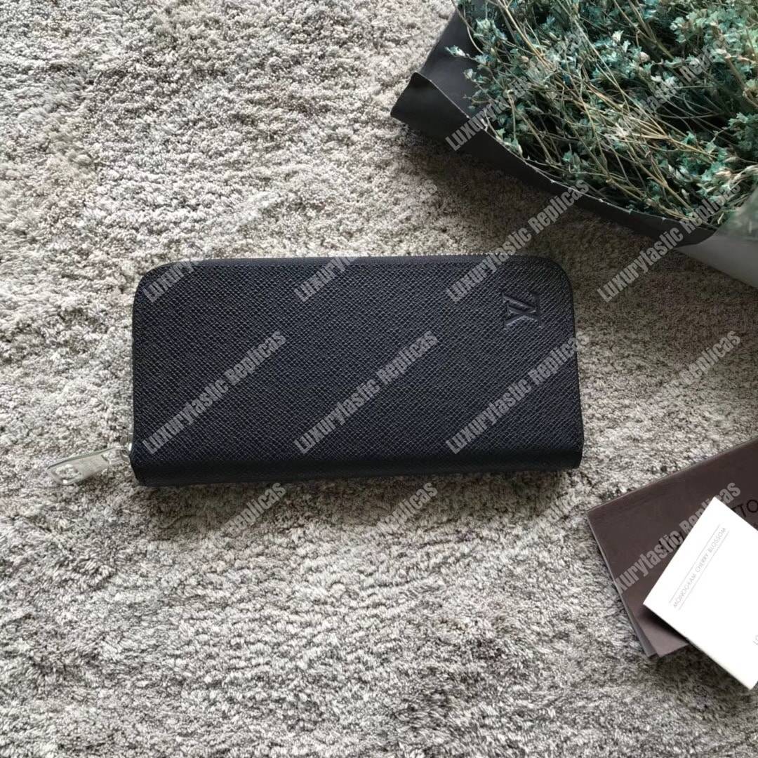 LV Vasco Wallet Taiga Leather Ardoise