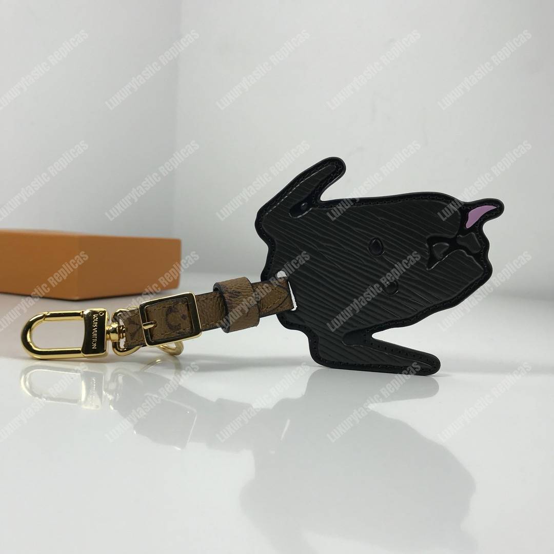 LV Catogram Bag Charm and Key Holder Dog